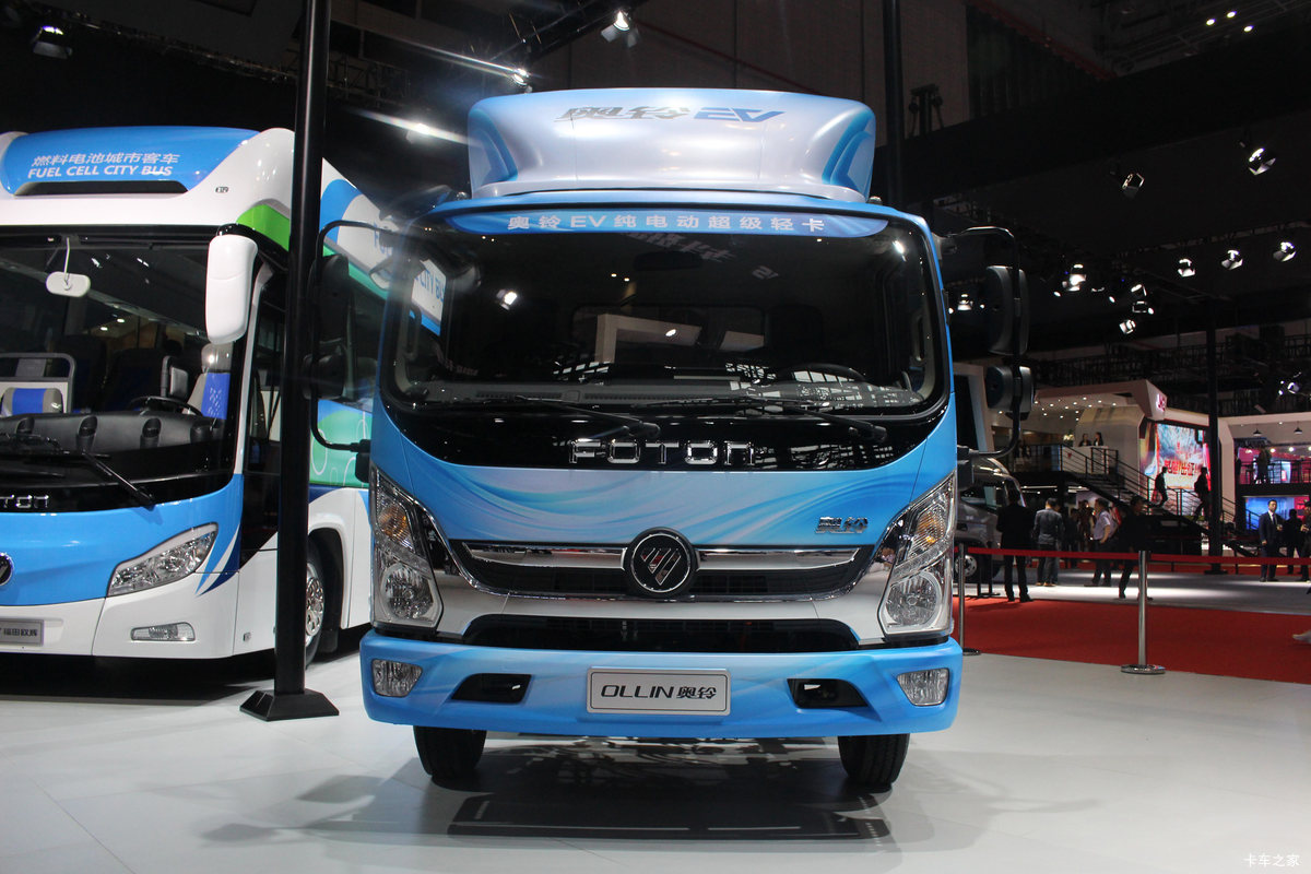 福田 奥铃EV 4.33T 4.17米单排纯电动厢式轻卡