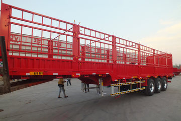 13米仓栅式半挂车&nbsp;仓栅式半挂车外观图片