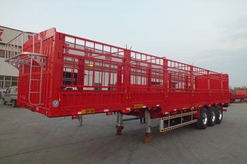 13米仓栅式半挂车&nbsp;仓栅式半挂车外观图片