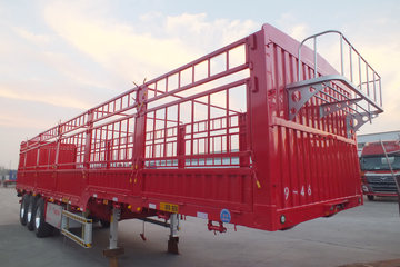 13米 超轻型 鹅颈仓栅式半挂车(自重5.75吨)