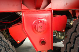 13米仓栅式半挂车&nbsp;仓栅式半挂车底盘图片