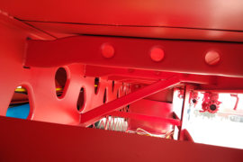 13米仓栅式半挂车&nbsp;仓栅式半挂车底盘图片