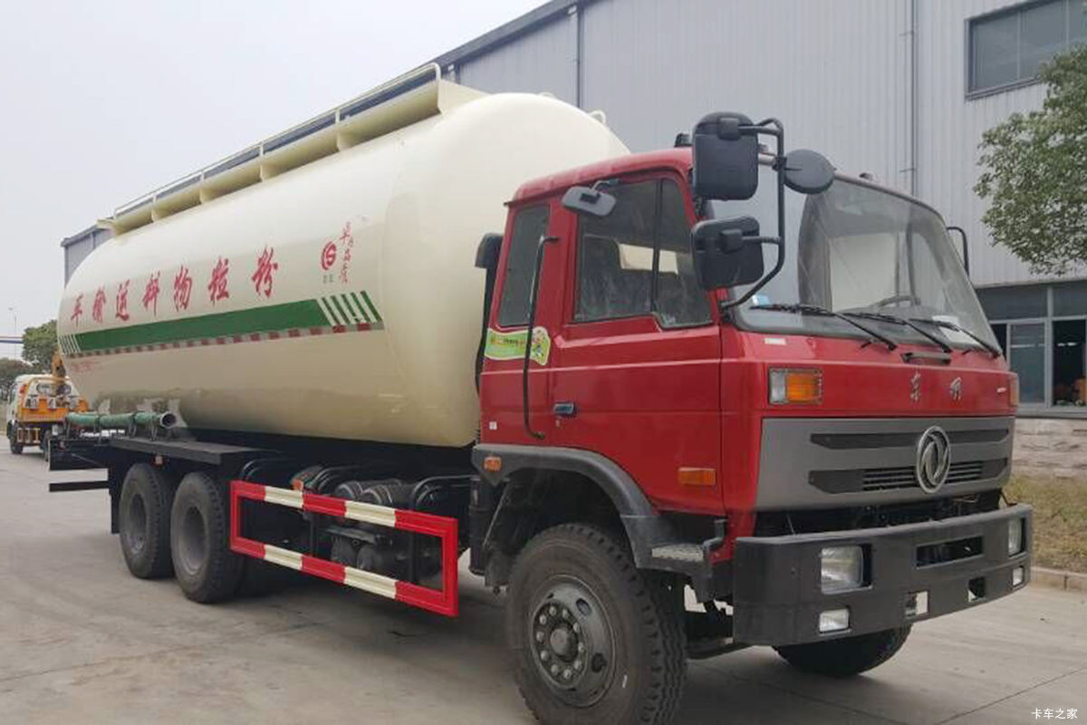东风商用车底盘粉粒物料运输车外观图片