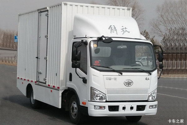 解放 J6F 2019款 4.5T 4.16米单排纯电动厢式轻卡87.26kWh
