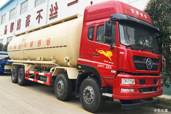 中国重汽 斯太尔D7B 380马力 8X4 粉粒物料车(程力威牌)(CLW5310GFLZ5)