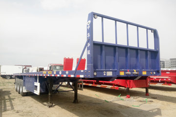 中集华骏 13米平板运输半挂车