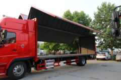 东风华神 御龙重卡 245马力 4X2 9.4米翼展式载货车(EQ5180XYKLV)