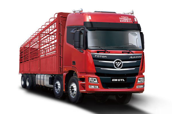 福田 欧曼GTL 6系重卡 400马力 8X4 9.6米畜禽载货车(BJ5319CCQ-AA)