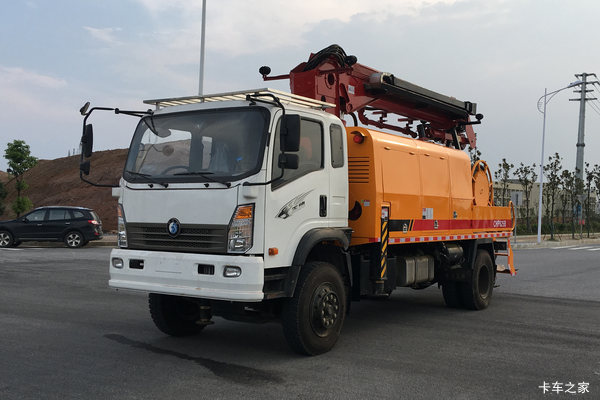 重汽王牌 7系 185马力 4X2 混凝土喷浆车(CDW5160TPJA1R5)
