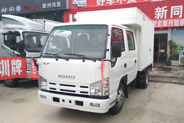 庆铃 五十铃100P 98马力 2.58米双排厢式轻卡(QL5040XXYA6FWJ)