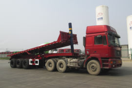 8.7米平板自卸半挂车&nbsp;自卸式半挂车外观图片