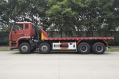 宏昌天马 重汽豪瀚底盘 340马力 8X4 LNG平板自卸车(HCL3315ZZN35P6H5L)