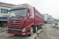 现代商用车 创虎XCIENT重卡 410马力 8X4 9.45米仓栅式载货车(CHM5310CCYKPQ80V) 现代商用车 创虎XCIENT重卡 410马力 8X4 9.45米仓栅式载货车(CHM5310CCYKPQ80V)