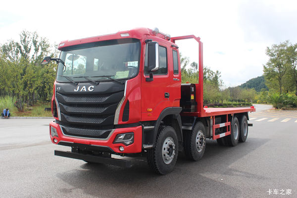 江淮 格尔发K5W 310马力 8X4平板运输车