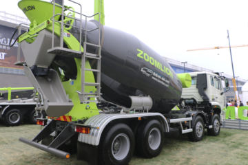 重汽豪瀚底盘&nbsp;混凝土搅拌车外观                                                图片