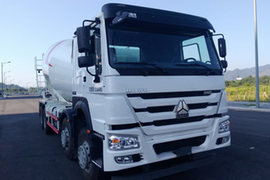 重汽豪沃(HOWO)底盘&nbsp;混凝土搅拌车外观                                                图片