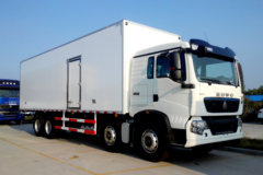中国重汽 HOWO T5G 340马力 8X4 冷藏车(冰凌方)(QYK5311XLC5)