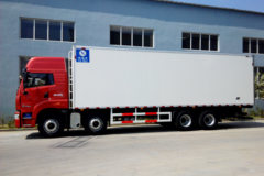 青岛解放 途V 350马力 8X4 9.4米冷藏车(CA5313XLCP2K2L7T4E5A80)