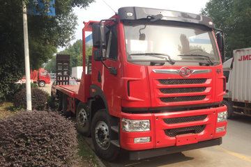 青岛解放 悍V 320马力 8X4 平板运输车(程力威牌)(CLW5312TPBC5)
