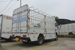 成都雅骏 重汽王牌底盘 7.1T 4.15米单排纯电动仓栅轻卡(CTT5071CCYGW1BEV)75.3kWh