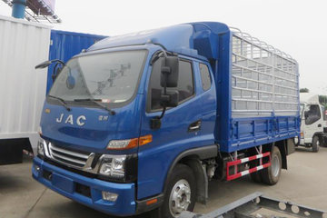 江淮 骏铃V6 143马力 3.85米排半仓栅式轻卡(HFC5043CCYP71K1C2V)