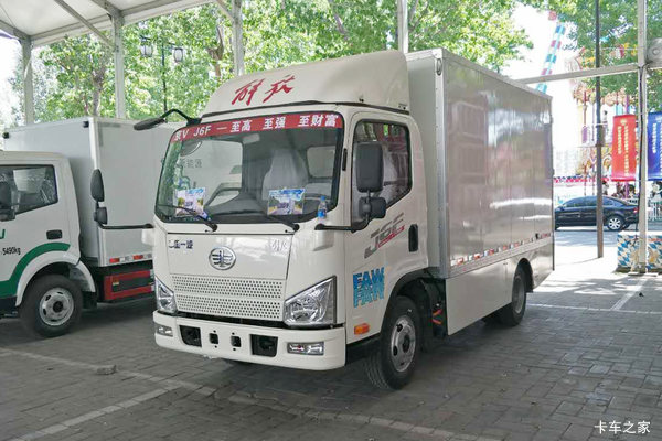 解放 J6F 4.5T 4.2米单排纯电动厢式轻卡(CA5048XXYP40L1BEVA84)