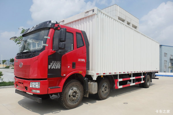 一汽解放 J6L中卡 240马力 6X2 9.62米翼开启厢式载货车(QYK5250XYK5)