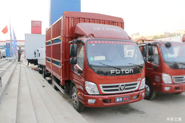 福田 奥铃捷运 143马力 4.23米单排仓栅式轻卡