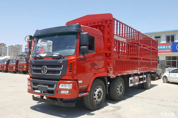 陕汽商用车 轩德X6重卡 轻量化版 220马力 6X2 7.8米仓栅式载货车(MAN后桥)(SX5255CCYGP52)
