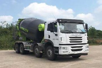 青岛解放 悍V重卡 320马力 8X4 7方混凝土搅拌车(中联牌)(ZLJ5312GJBJE)