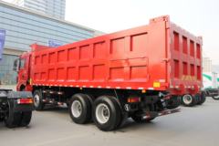 陕汽商用车 轩德X3 375马力 8X4 7.6米LNG自卸车