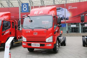 解放 J6F 160马力 3.85米排半仓栅式载货车底盘(8挡)(CA5044CCYP40K2L1E5A84)