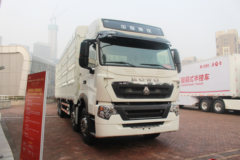 中国重汽 HOWO T6G 绿通版 380马力 8X4 9.5米仓栅式载货车(ZZ5317CCYN466WE1)