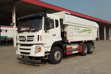 重汽王牌 W5G 380马力 6X4 5.4米LNG自卸式垃圾车(CDW5250ZLJA2S5L)
