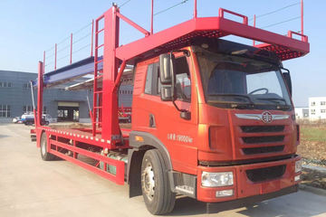 青岛解放 悍V 320马力 4X2 中置轴车辆运输车(程力威牌)(CLW5180TCLC5)