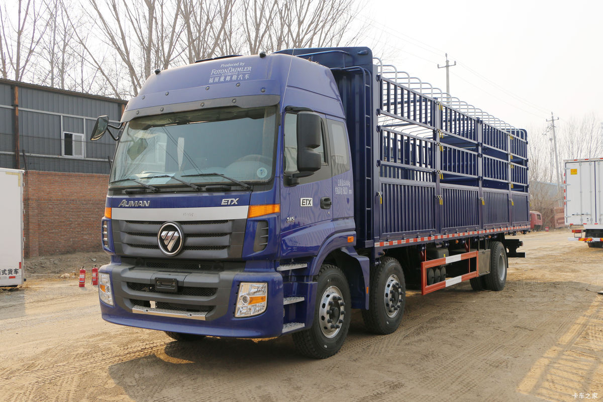 福田 欧曼新ETX 6系重卡 280马力 6X2 8.6米仓栅式载货车