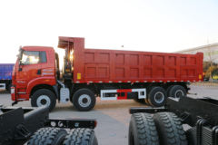 青岛解放 天V重卡 375马力 8X4 7.6米自卸车(CA3310P2K2L4T4E5A80)