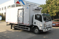 庆铃 五十铃700P 190马力 4X2 5.4米冷藏车(康飞牌)(KFT5103XLC50)