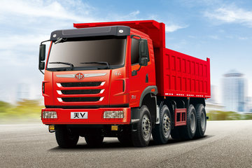 青岛解放 天V重卡 375马力 8X4 7米自卸车(CA3312P2K2L3T4E5A80)