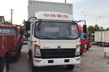 中国重汽HOWO 统帅 物流版 160马力 4.85米排半厢式载货车(ZZ5087XXYG381CE183)