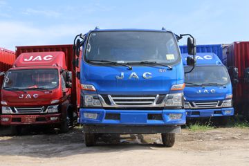 江淮 骏铃 200马力 4X2 4米排半自卸车(HFC3180P31K1C9S)