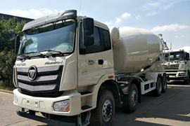 福田欧曼底盘&nbsp;混凝土搅拌车外观                                                图片