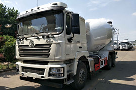 陕汽重卡底盘&nbsp;混凝土搅拌车外观                                                图片