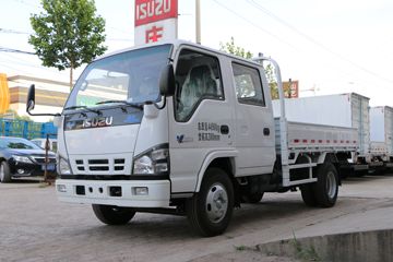 庆铃 五十铃600P 130马力 4.01米双排栏板轻卡(QL1070ALKW)