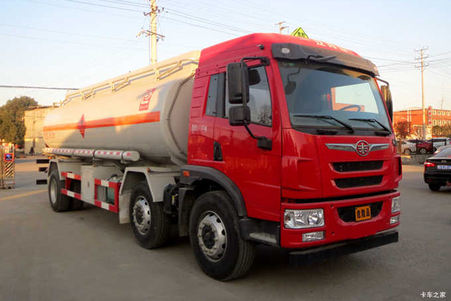 青岛解放 龙V 220马力 6X2 易燃液体罐式运输车(醒狮牌)