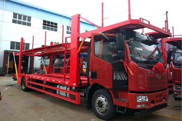 一汽解放 J6L 220马力 4X2 中置轴车辆运输车(程力威牌)(一汽8挡)(CLW5160TCLC5)