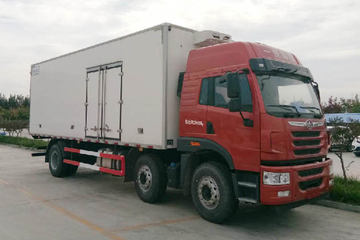 青岛解放 途V 260马力 6X2 7.7米冷藏车(CA5250XLCP1K2L5T3E5A80)