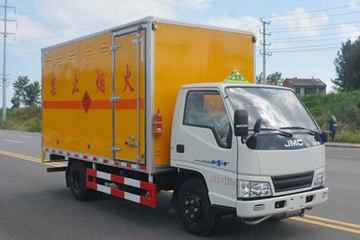 江铃 顺达窄体 116马力 4X2 4.13米易燃液体厢式运输车(多士星牌)(JHW5040XRYJX)