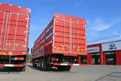 青岛解放 JH6重卡 350马力 8X4 9.5米仓栅式载货车(CA5310CCYP25K2L7T4E5A80)