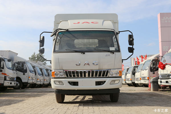 江淮 骏铃E6 156马力 3.85米排半仓栅式轻卡(HFC2043CCYP91K2C2NV)